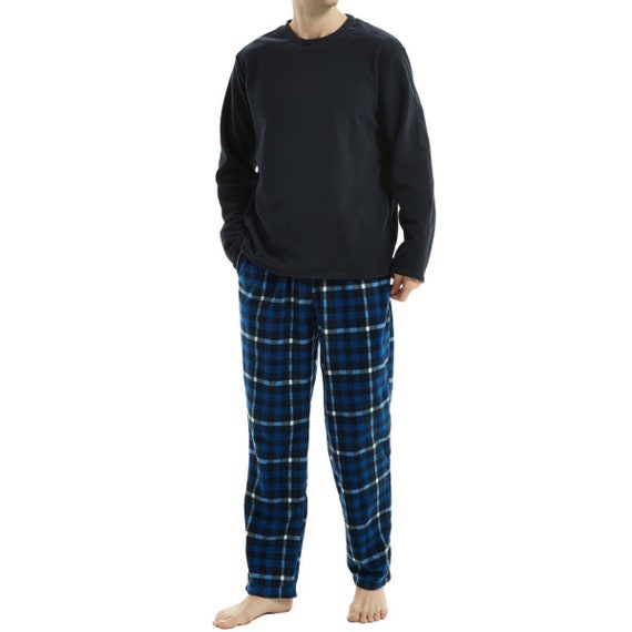 Mens Thermal Pyjama Set Warm Polar 