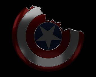 Capitão América Cosplay Shield - Endgame - arquivos de impressão 3D