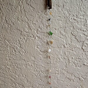 C105. Handmade Shell and Beads Beach Mobile, Wall Art