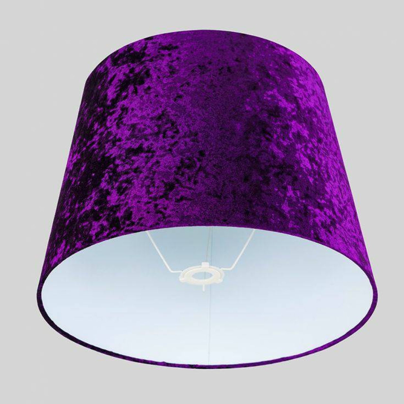 Extra Large Velvet Purple Floor Lamp Shade Shade For Floor Etsy
