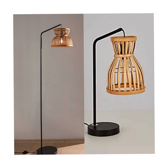 Uk Bohemian 180cm Bambo Floor Lamp With Matching Table Ireland Uk Bohemian 180cm Bambo Floor Lamp With, Bohemian Floor Lamp Uk