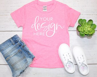 Kavio flash pink mockup Kavio mockup flash pink slub tee mockup Kids Kavio mockup Kids mockup Toddler mockup pink tshirt mockup