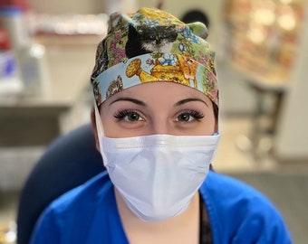 Playful Kittens Scrub Cap
