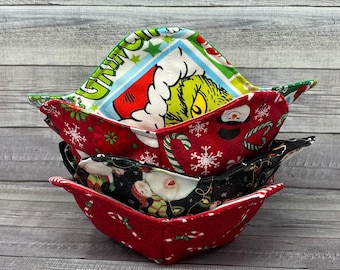 Christmas Bowl Cozies #1
