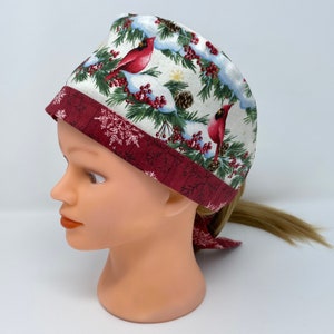 Men's Louisville Cardinals Squares Surgical Scrub Hat, Unlined with  Optional Sweatband, Handmade - Crazy Caps Scrub Hats