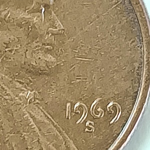 Lincoln Vary fine rare DDO 1969 S Cent.
