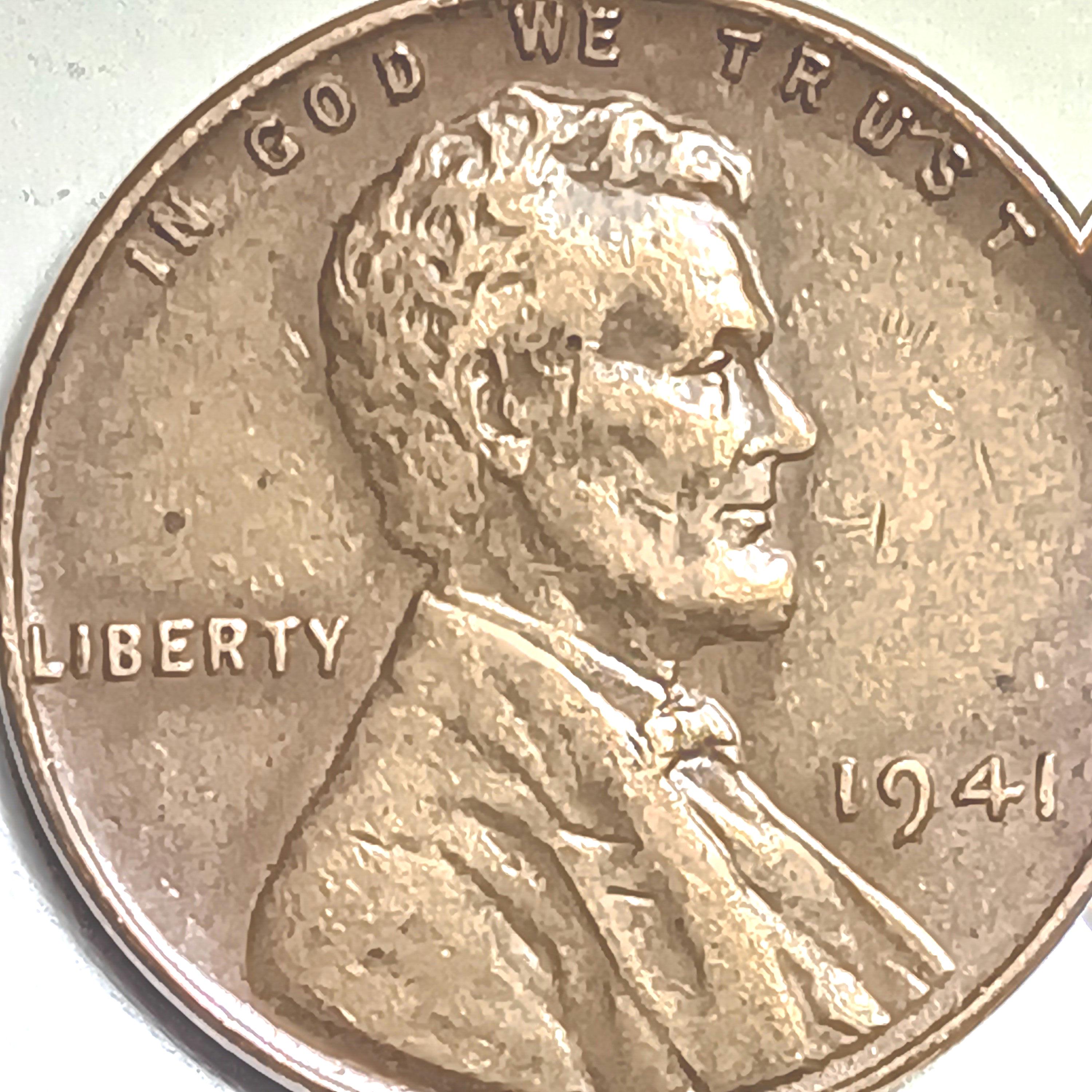 1958 d wheat penny - Etsy 日本