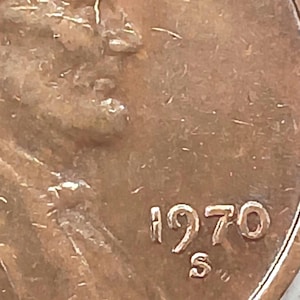 Lincoln memorial 1970 S. Larg Date.double obverse cent.