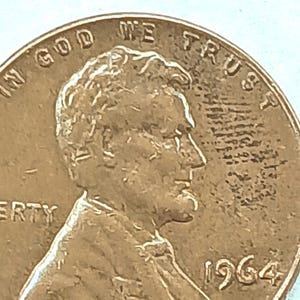 Lincoln memorial 1964 no mint SMS.DDO. Error Cent.