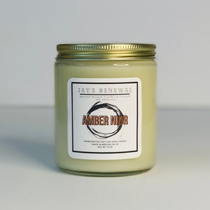 Amber Noir 100% Soy Wax Candle