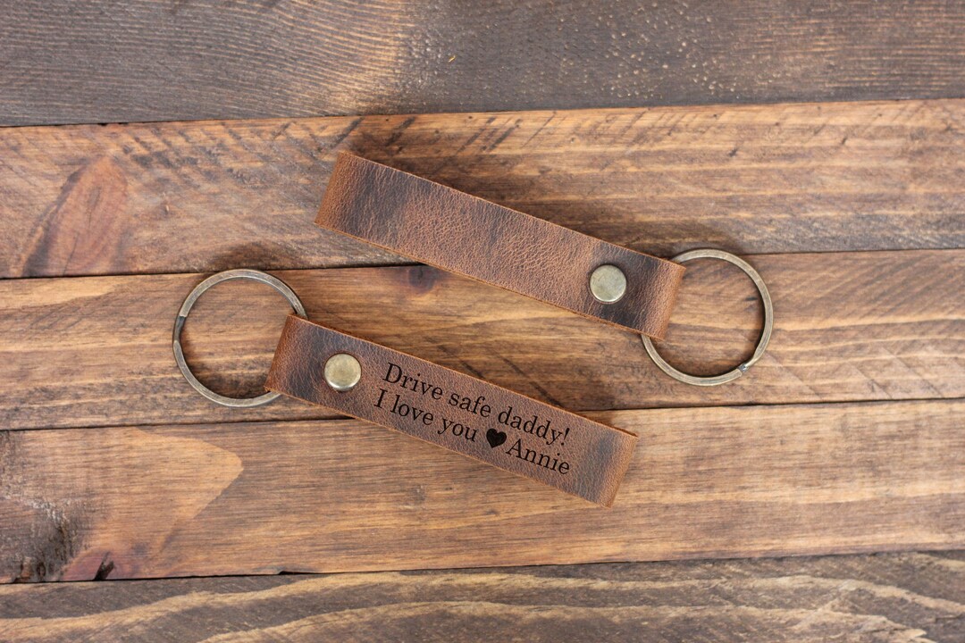 Drive Safe Dad Keychain, Personalized Keychain for Dad, Custom Father's ...