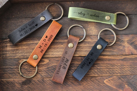 Couple Keychains Personalized Leather Keychain With Photo For Men