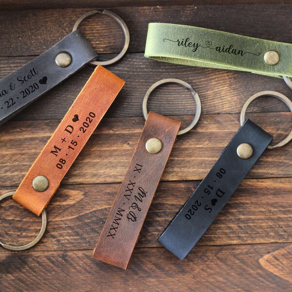 Personalized Keychain for Boyfriend Etsy