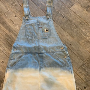 Carhartt bleached dipped overalls