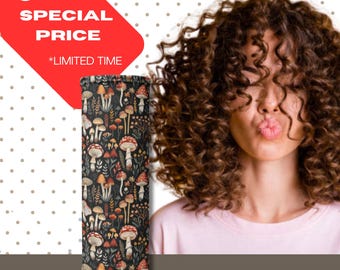 Buff para pelo rizado con estampado de setas | Gorro protector para rizos, ideal método curly, diseño otoño vintage.Evita el frizz al dormir