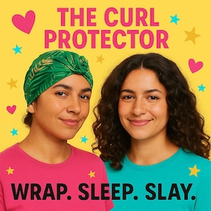 Green loc sleep cap/ Hair sleep protection / Sleep Bonnet for Curly hair/ Coils accessories for curly woman/ No more frizz in your curls