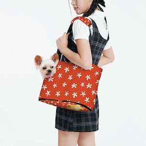 Transportín plegable personalizado con nombre para perros pequeños, bolso de viaje para cachorros. bolsa portátil para viajes con mascota