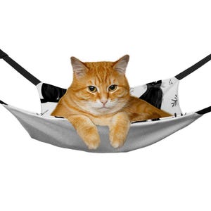 Hamaca para Gatos y Mascotas Pequeñas | Cama Portátil | Transpirable y Resistente | Ahorro de Espacio | Regalo  gato, perro, hurón, hamster