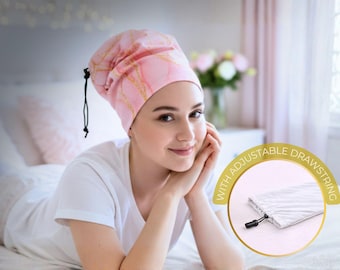 Buff Curly Method Schlafhaube / Schluss mit Frizz im Haar / Lockenschutzhaube mit verstellbarem Kordelzug / Accessoires für lockiges Haar