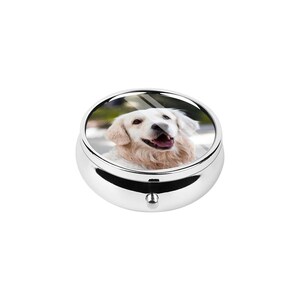Pilulier personnalisé avec la photo de votre animal, porte-pilules en acier inoxydable image 7