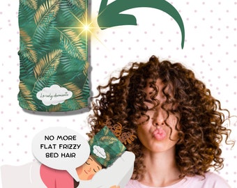 Green sleep cap/ Hair sleep protection / Sleep Bonnet for Curly hair/ Coils accessories for curly woman/ No more frizz in your curls