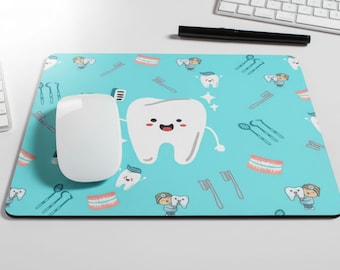 Tapis de souris pour dentiste. Cadeau pour dentiste. Décoration pour cabinet dentaire, dentiste vétérinaire, cadeau de départ à la retraite pour dentiste, cadeau pour futur dentiste, décoration pour cabinet dentaire