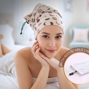 Buff método curly para dormir/ Buff para proteger los rizos, con cordón ajustable/Accesorios para el cabello rizado/ Estampado lunas/ Boho