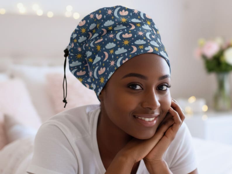 Hairo Buff Curly Hair Buff Protector / Curly Method Cap for Sleeping With ...