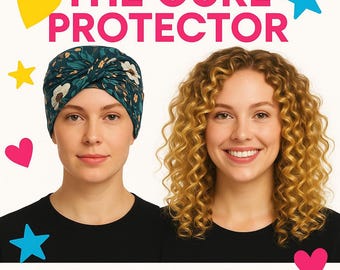 Japanese floral Curly hair  sleep cap/ Bonnet for cury hair/ Long hair headband/ The best way to frizz control/ Curly hair products/Wrap