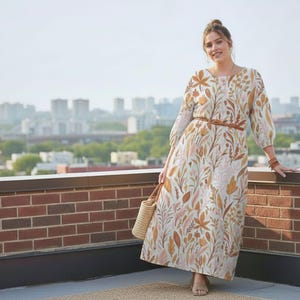 earth tone flowy dress As much as we love bold, we also love earth tones for spring! Super gorgeous print available as a maxi dress, knee-length flowy dress and off-shoulder top. SHOP the NEW collection