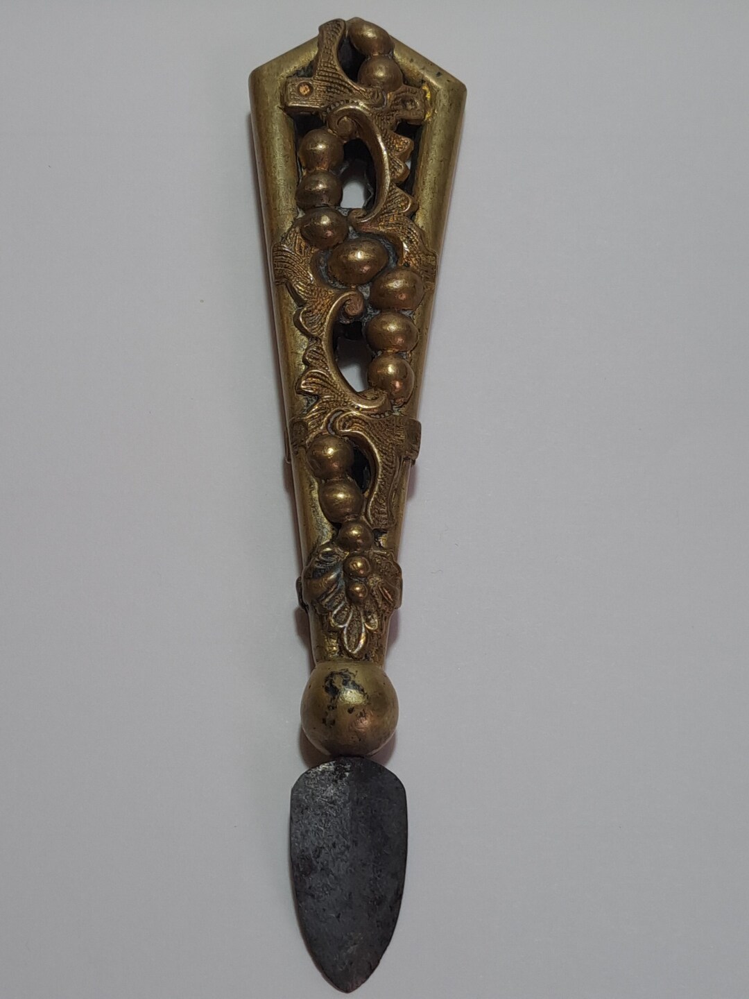 Antique 1800s Art Nouveau Knife in Bronze Sharp Object for Working