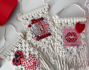 Valentines Macrame Wall Hanging
