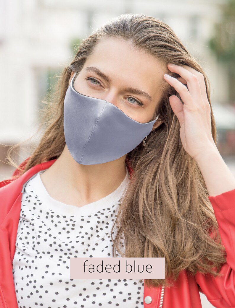 Silk Mask Made in USA Silk Face Mask Satin Mask / Satin Face Etsy
