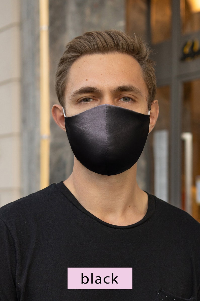 Silk Mask With Nose Wire Silk Face Mask Satin Mask UK & USA Etsy