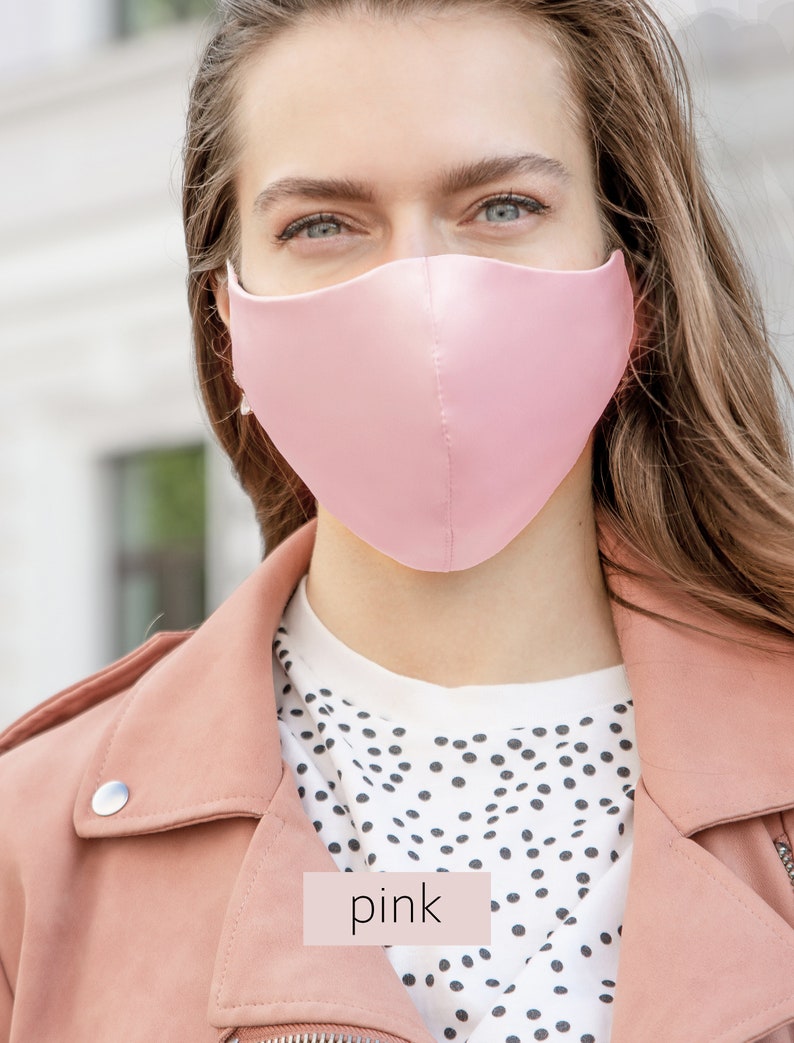 Silk Mask Made in USA Silk Face Mask Satin Mask / Satin Face Etsy