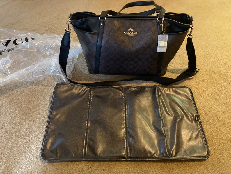 Coach Baby Bag in Signature Canvas with A Changing Pad Etsy