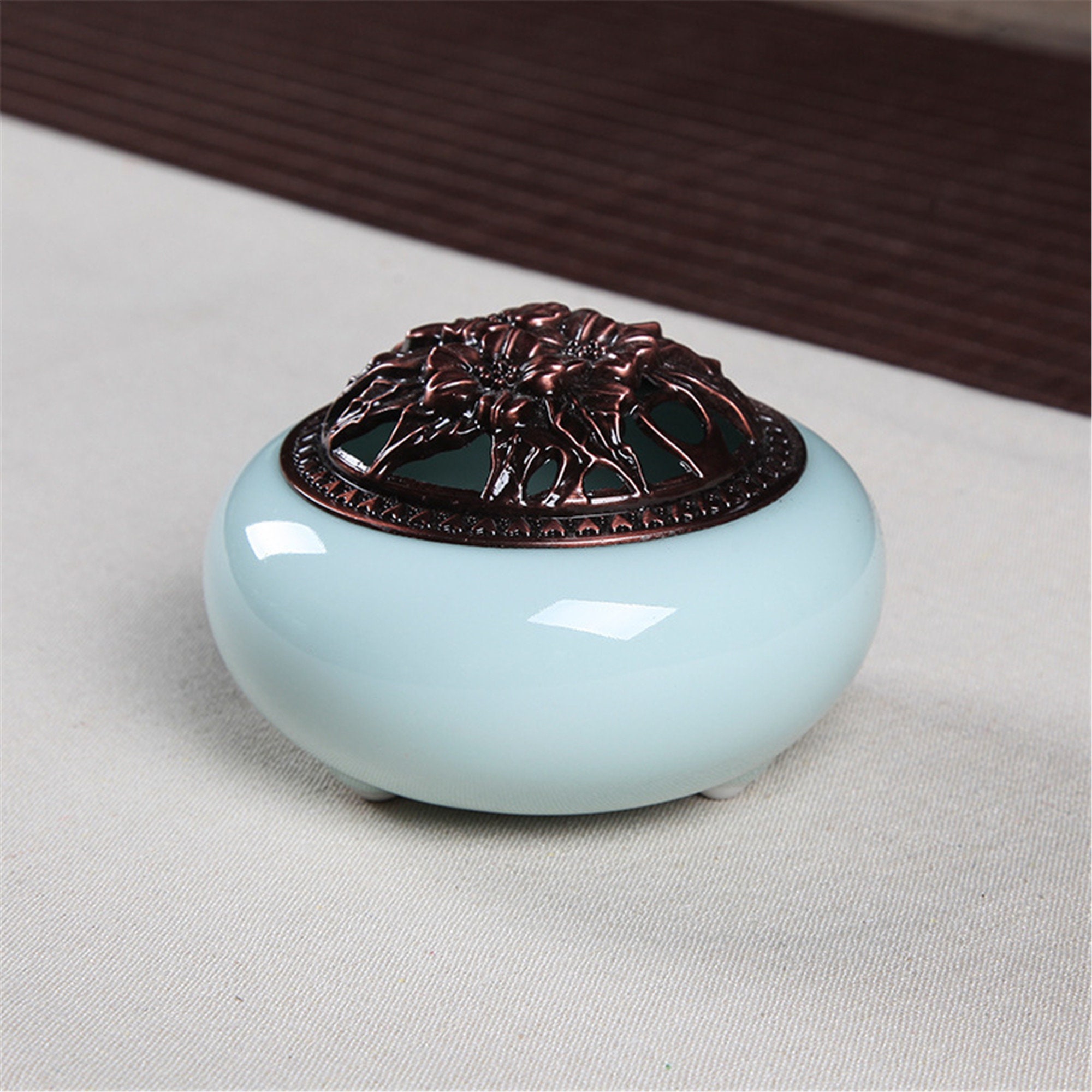 Ceramic incense burner Buddhist incense burner sandalwood Etsy