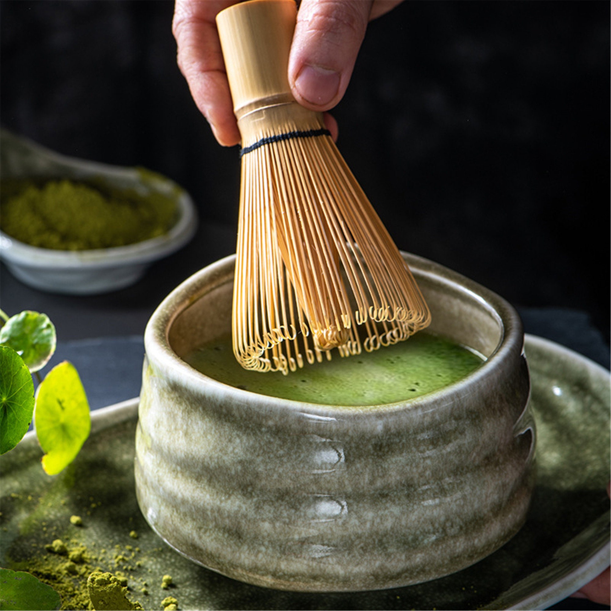 Japanese Matcha Bowl Household Ceramic Rice Bowl Noodle Bowl Etsy
