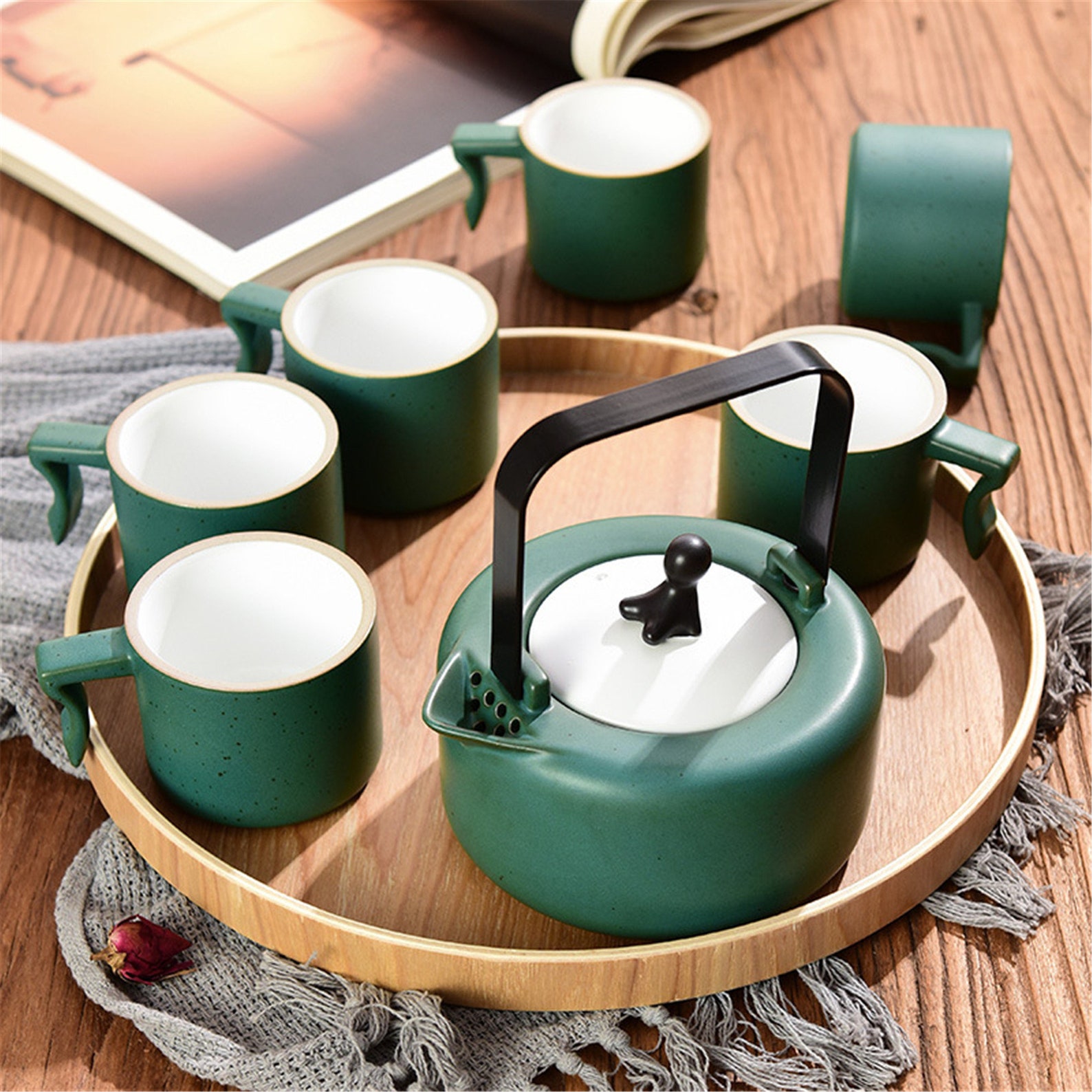 Highend light luxury tea set set simple and modern handmade Etsy