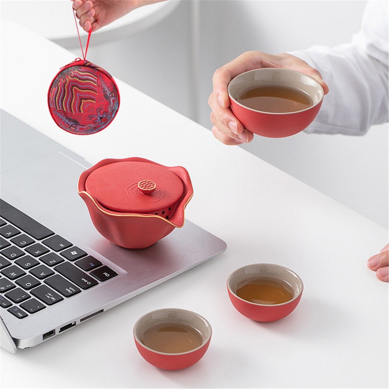 Portable Nianxiang Kuai Ke Cup Handmade Creative Travel Kung Fu Tea Set