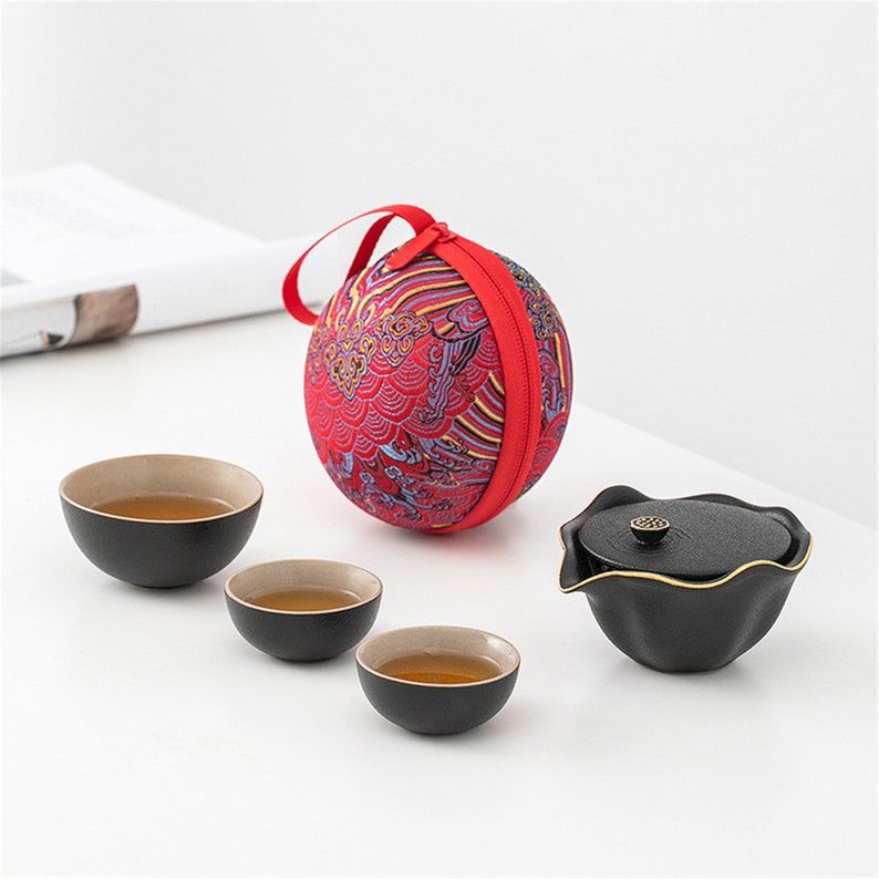 Portable Nianxiang Kuai Ke Cup Handmade Creative Travel Kung Fu Tea Set