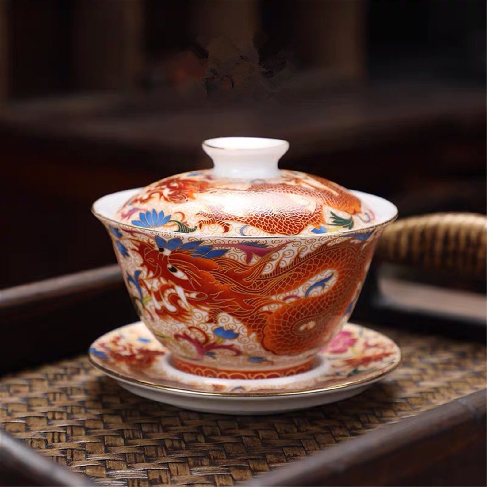 Handmade Chinese Style Tea Bowl Etsy