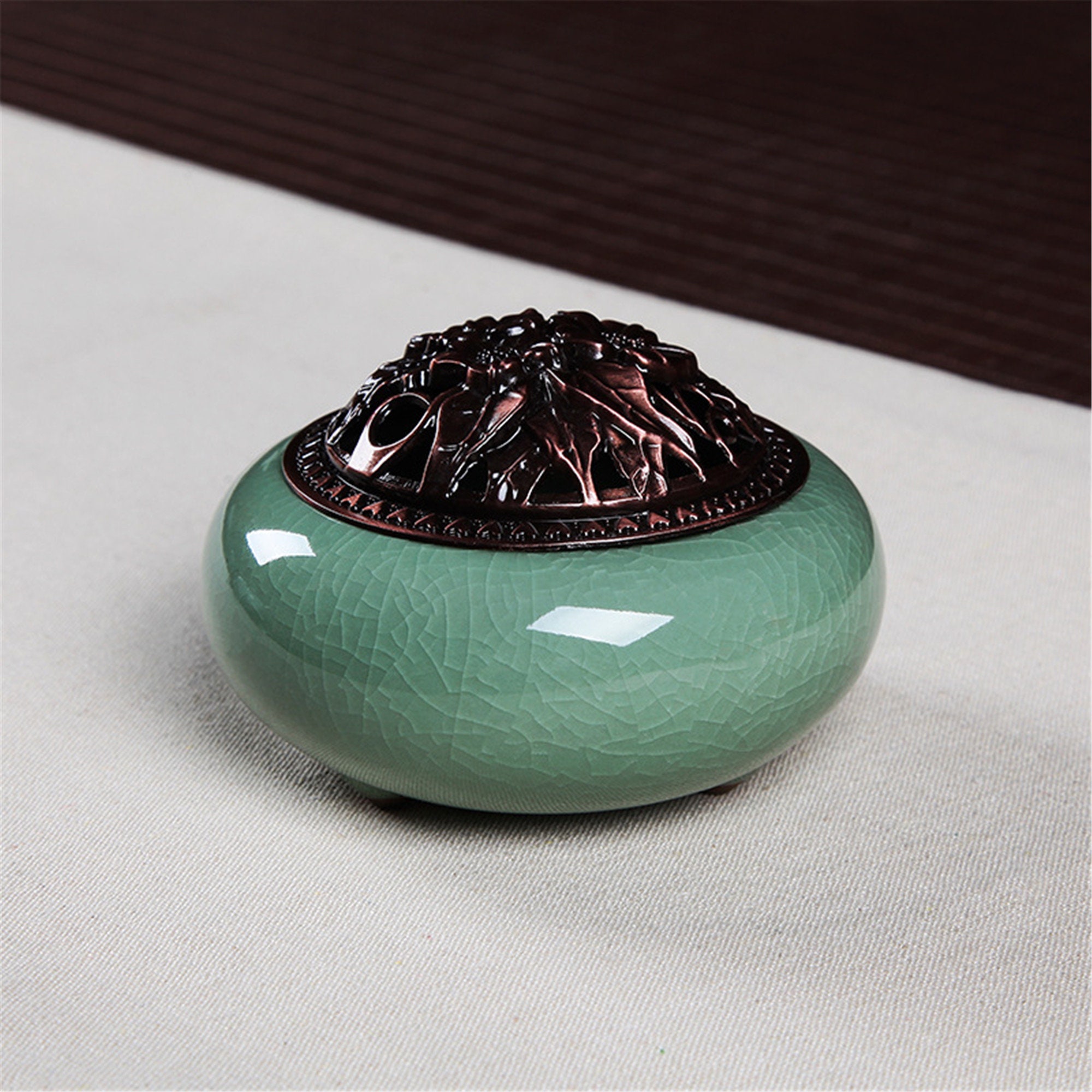 Ceramic incense burner Buddhist incense burner sandalwood Etsy