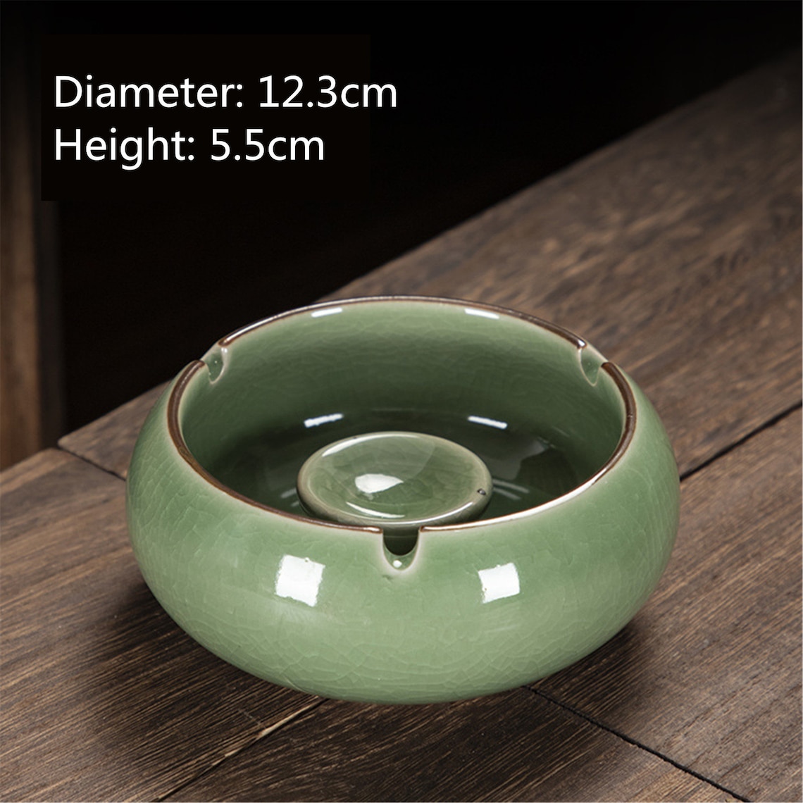 Large ceramic ashtray with cover and windproof creative Etsy