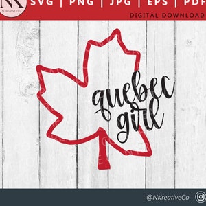 Fille québécoise SVG | Fille canadienne svg | Canada SVG | Fête du Canada SVG | décalcomanies pour té Canada | Lime à découper en té Canada pour Cricut