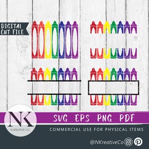 Crayon SVG | Professor SVG | Escola SVG | Monograma Crayon SVG | Pacote de SVG para Professores | Citações e Provérbios para Professores | Arquivo Cricut Cut para Professores