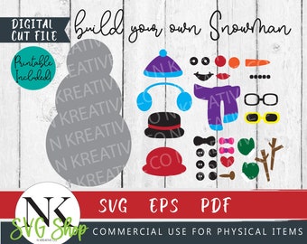 Felt Snowman SVG| Snowman SVG| Christmas SVG| Kids Snowman Craft | Snowman Printable| Christmas Felt Board| Snowman Felt Board