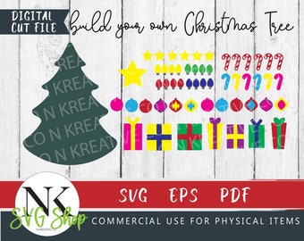 Felt Christmas Tree SVG| Christmas Tree SVG| Christmas SVG|  Kids Christmas Tree Craft|Kids Christmas Tree| Christmas Felt Board