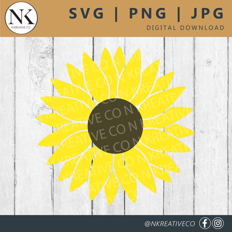 Free Free 139 Realistic Sunflower Cricut Sunflower Svg SVG PNG EPS DXF File