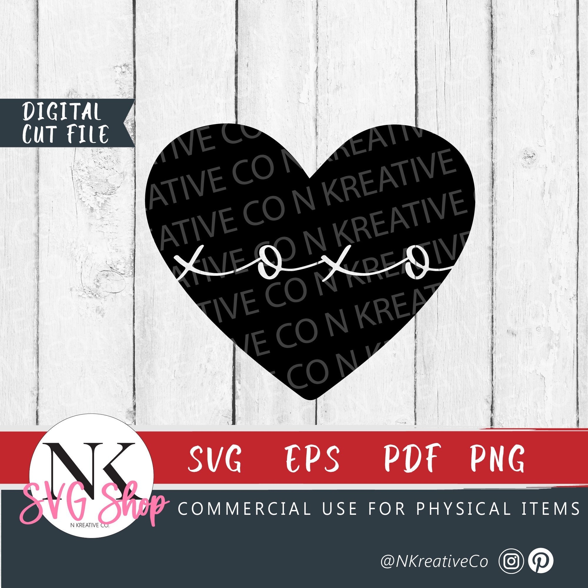 Heart Svg Xoxo SVG Valentines SVG Xoxo Script Heart SVG Valentines ...